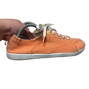 Vionic Beach Pismo Women's Size 11 Slip-On Orange Canvas Fashion Shoes